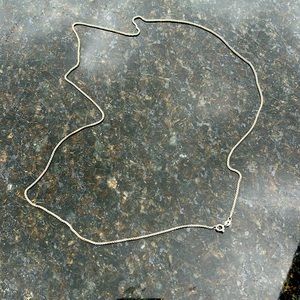 925 Sterling silver Italian chain, 1.5 mm diameter, 30 inches long